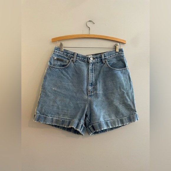 Calvin Klein Jeans Pants - Vintage Calvin Klein Jean Denim Shorts with Cuffs